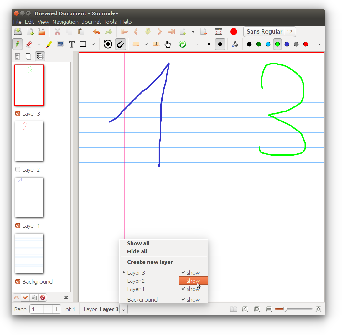 Xournal++ Screenshot Screenshot